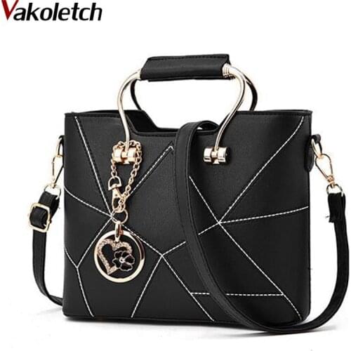 Womens Handbag New Womens Handbags Womens Stereotypes Totes Sweet Ladies Pu Leather Messenger Bag Girls Shoulder Bag A-259