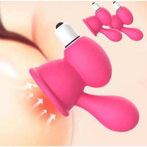 1 Pair Sex Vibrating Breast Enlarger Clit Nipple Sucker Bullet Vibrator Sex Masturbator for Women Clitoris Stimulator Vibrators