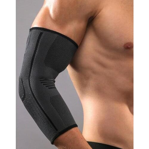 1Pc Elbow Sleeve Elastic Breathable Nylon Fitness Elbow Brace Compression Support Sleeve for Workout