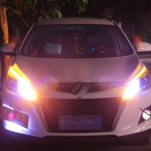 2pcs car LED daytime running lights auto flow turn signal kit accessories for Volkswagen/Nissan/Opel/Suzuki/Citroen/Peugeot/Audi