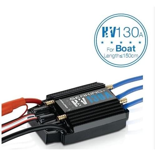2021 NEW Hobbywing SeaKing HV V3 Waterproof 130A No BEC 5-12S Lipo Brushless ESC for RC Racing Boat