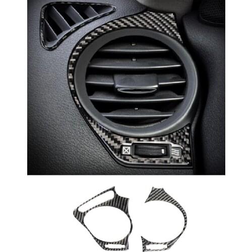 Carbon Fiber Car Interior Accessories Air Conditioning Vent Outlet Trim Decoration Fit For LEXUS IS250 300 350 2006-12