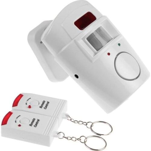 Wireless Home Security Alarm System Remote Control Anti-theft IR Infrared Motion Sensor Alarm Detector + 2 Remote Controllers