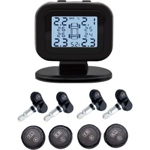 Mini Auto TPMS Tire Pressure Monitoring System Sensor Tyre Pressure Meter Gauge for Car Truck