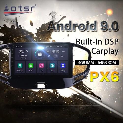 For LADA Vesta Cross Sport 2015-2019 Car Multimedia Radio Player Stereo Android 9 DSP 9 inch IPS Screen Audio Navi BT head unit
