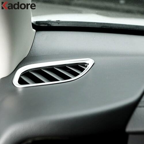 For Mitsubishi Outlander 2016 2017 2018 2019 2020 ABS Matte Interior Air Conditioning Vent Cover Trim Car Accessories Styling