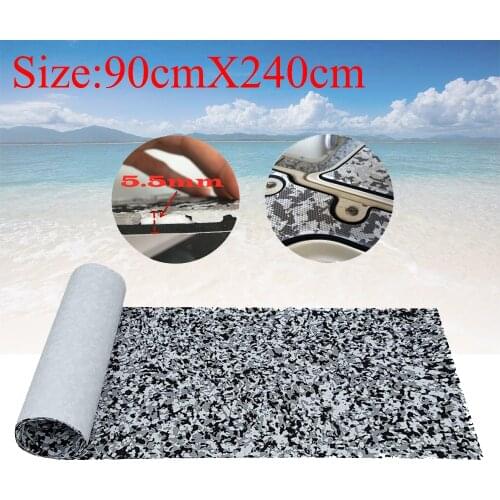 EVA Boat Teak Decking Yacht Marine Flooring Carpet 2 Size Anti Slip Mat Black Military Digital Camouflage Accessories