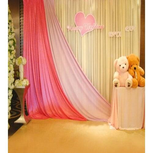 Merry Wedding Cartoon Bear Photography Backdrops Photo Props Studio Background 5x7ft