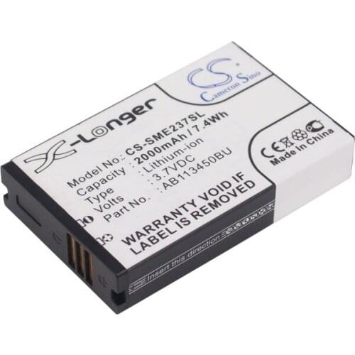 CameronSino for SAMSUNG E2370 Solid GT-E2370 Xcover E2370 AB113450BU battery