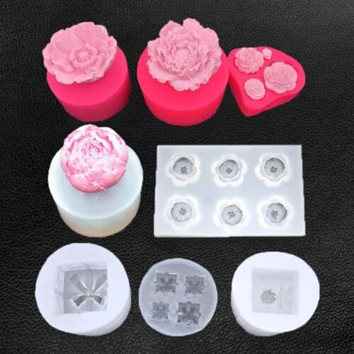 Crystal Epoxy Stereo 3D Flower Hibiscus Rose Mold Silicone Jewelry