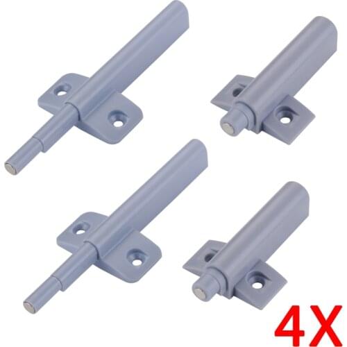 Myhomera 4Pcs Magnetic Cabinet Catches Cabinet Latch Push to Open Cupboard Drawer Door Touch Stop Damper Buffer Pull Invisible