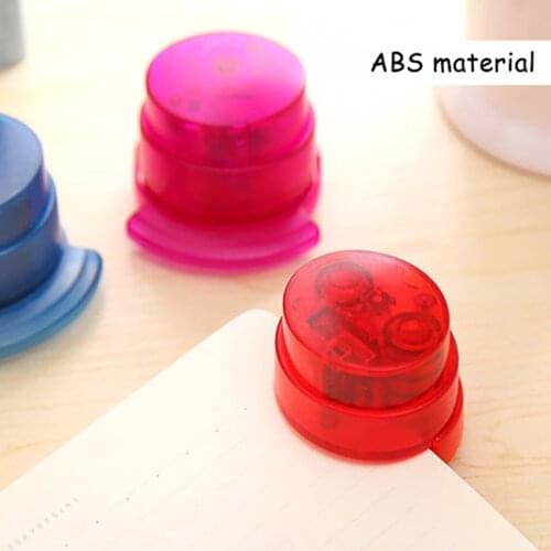 Mini Staplless Stapler Nails -free Binding Machine Students Stationery Office Supplies Paper Fixed Safe Staplers Without Staples