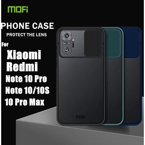 MOFI Camera Lens Protection Phone Case on For Xiaomi Redmi Note 10 Pro Case Cover for Redmi Note 10 5G NFC 4G 10s Pro Max