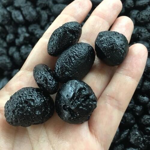 Natural Stone Meteorite Black Tektite Specimen Free Shipping 6pcs