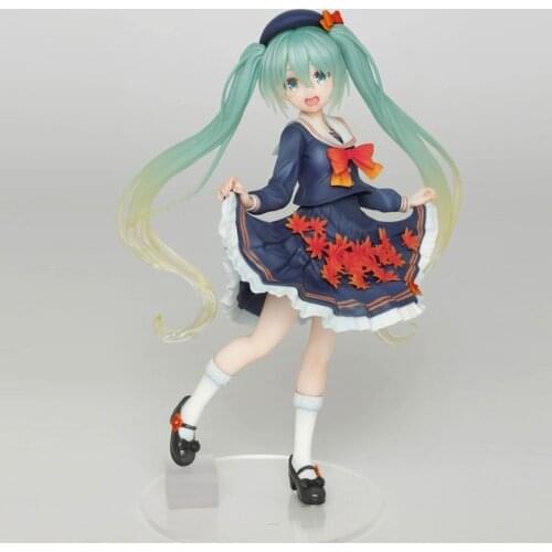 18CM Original Action Figure Hatsune Miku Youth Uniform Character Model PVC Figure Toy Decoration Exquisite Boxed Birthday Gift
