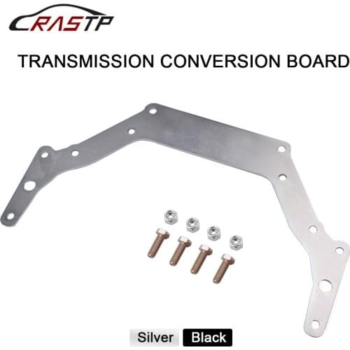RASTP-Transmission Adapter Plate For 1962-Up Chevy TH350 TH400 BOP-TO Silver GM Turbo-Hydramatic RS-EM1017