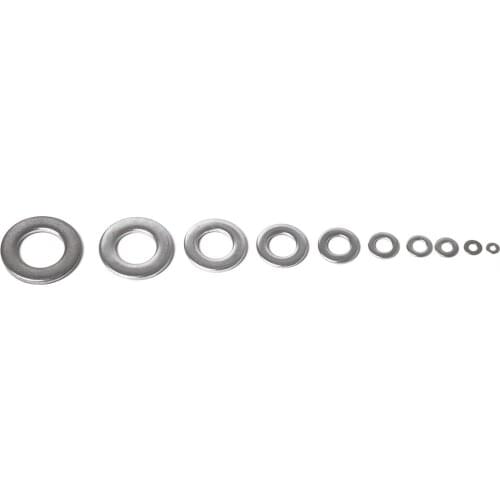 316 Stainless Steel Flat Washer M2 M3 M4 M5 M6 M8 M10 M12 M14 , Qty 275