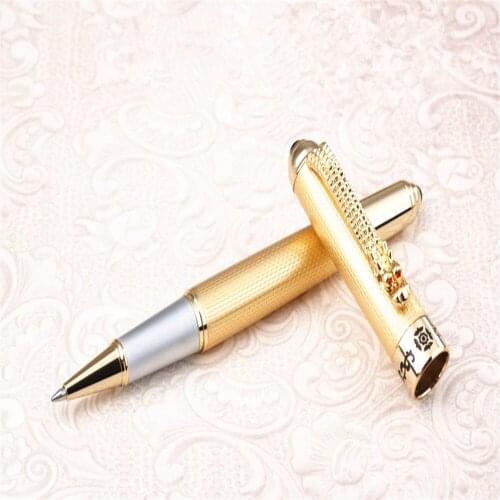 JINHAO 1000 Golden Luxurious Business Medium Nib Rollerball Pen New office Business school writing pen