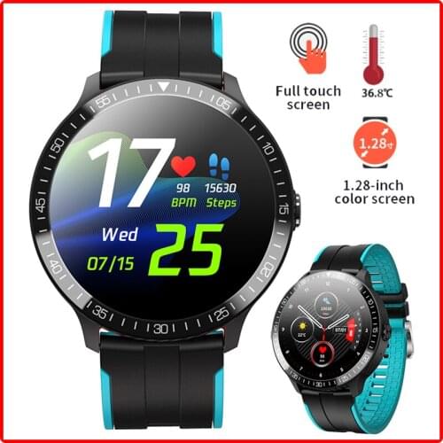 2021 Christmas Wife Gift Temperature Smart Watch Weather Heart Rate Monitor Music Play BT Women Smartwatch For Xiaomi Huawei GT2