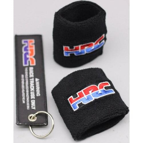 Universal HRC Motorcycle Brake Fluid Reservoir Clutch Tank Oil Cup Cover Socks For Honda CBR 600RR 1000RR 900RR 929RR 954RR