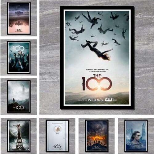 Perfect JL The 100 New Season Hot TV Series Show Art Painting Classic Movie Poster Wall Stickers