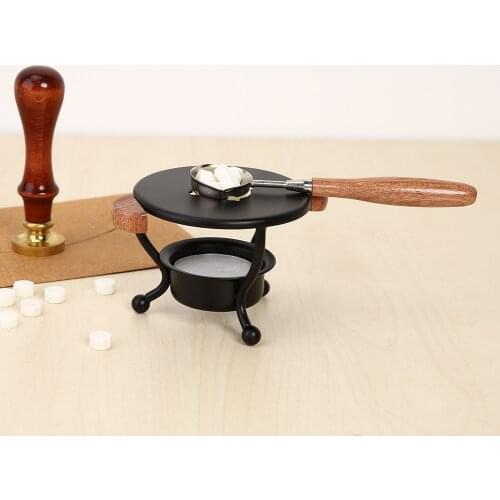 Eco-friends Wax Seal Candle Heater Retro Wax Seal Stamp Sealing Wax Furnace Pot Wood Fire Lacquer Stove Card DIY Making Tools