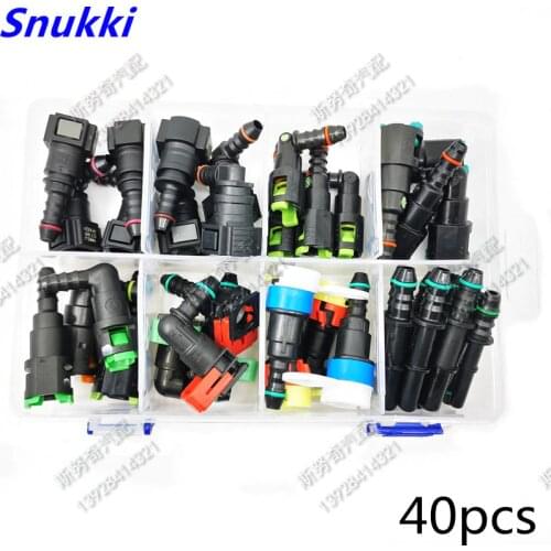 High quality one set auto Fuel line quick connector kit SAE Fuel pipe fittings whole set for Japanese car total 40pcs