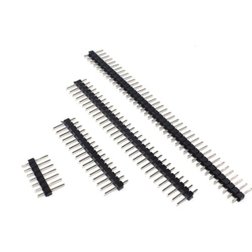 Free shipping 10PCS 1*40P Single Row Male 1X40 Pin Header Strip 2.54 mm Copper New in tock High quality hot sale
