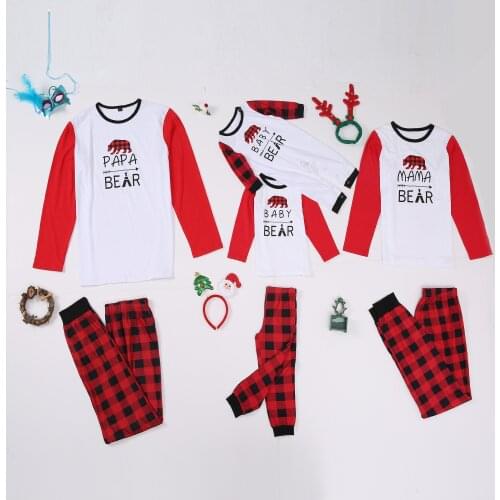 Family Look Men Women Kids Infant Clothing 2Pcs Christmas Outfits New Family Matching Clothes Cotton Family Christmas Pajamas