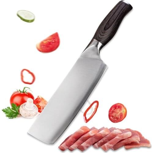 9Cr15MoV Stainless Steel Chinese Kitchen Knife Household Kitchen Knife Meat Slicing Knife Slicing Knife