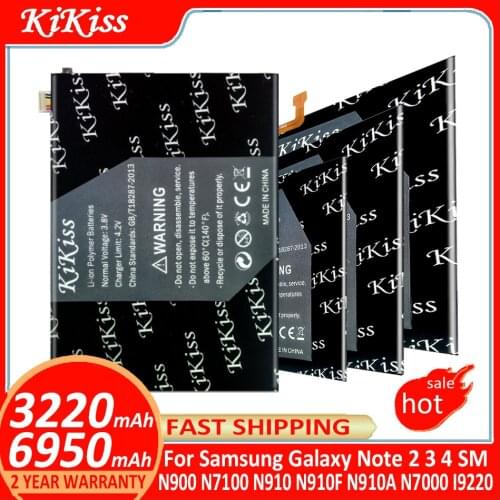 For Samsung Galaxy Note 2 3 4 SM N900 N7100 N910 N910F N910A N7000 I9220 Note2 Note3 Note4 Phone Battery B800BE EB595675LU