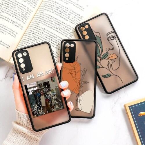 P Smart 2021 Z S Case For Huawei Nova 5T 6 SE 7i 5i Pro Hard PC Matte Case On Huawei Y9 Prime 2019 Mate 40 30 Y6P Y8P TPU Cover