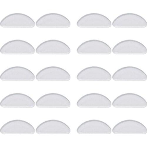 10pair Eyeglass Sunglass Lift Disposable Self Adhesive Nose Pad Fashion Silicone Wide Use Easy Install Increase Height Eyewear