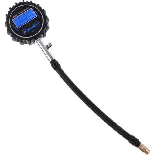 Long Tube Car Tire Tyre Air Pressure Gauge Meter Vehicle Tester Monitoring System 0-200PSI For Car Bike Motor