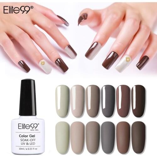 Elite99 10ml Macchiato Color Nail Gel Polish Long Lasting Hybrid Nail Art Manicure LED UV Gel Lacquer DIY Nails Gel Polish