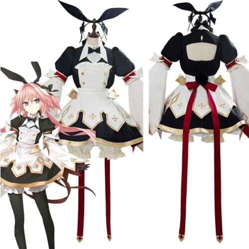 Fate/grand order FGO Astolfo Saber Cosplay Costume Sword Version 3.0 Combat Gear Maid Dress Uniform