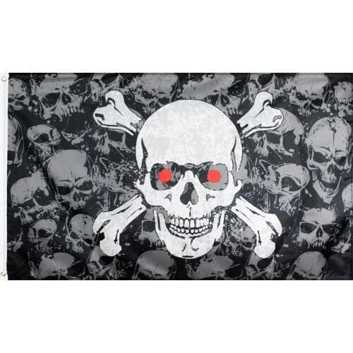 90*150cm jolly roger skull bone Flag