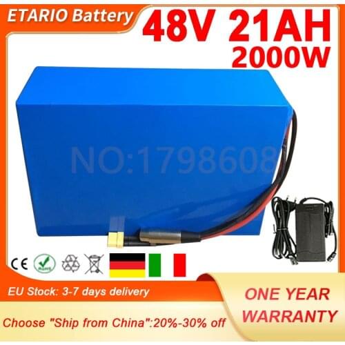 48V Battery 48V 10AH 12AH 13AH 15AH 16AH 18AH 20AH Electric Bike Lithium Battery 48V 500W 750W 1000W 1500W 2000W Ebike Battery