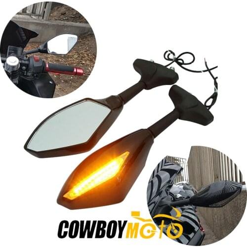 Motorcycle Rear View Mirrors w/ Turn Signal For Honda CBR1000RR CBR 1000 RR 2004 2005 2006 2007, CBR 600 F1/F2/F3/F4/F4i 1987-10