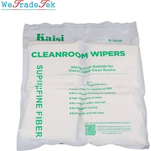 Soft 50Pcs 200Pcs/Bag Cleanroom Wiper Non Dust Cloth Dust Free Paper Phone LCD Repair Tool for Class 1-10000 Clean Rooms