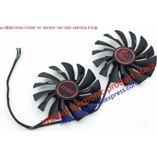 New Original for MSI R9 390X GAMING Graphics Card Cooling fan 1Set 2Pcs