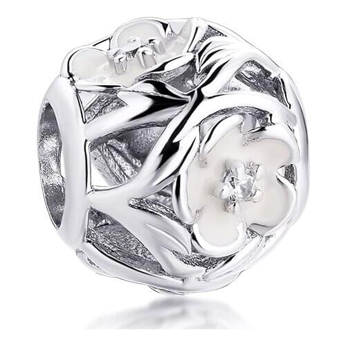 Fits for Pandora Charms Bracelets Abstract spacer Beads 100% 925 Sterling Silver Jewelry Free Shipping