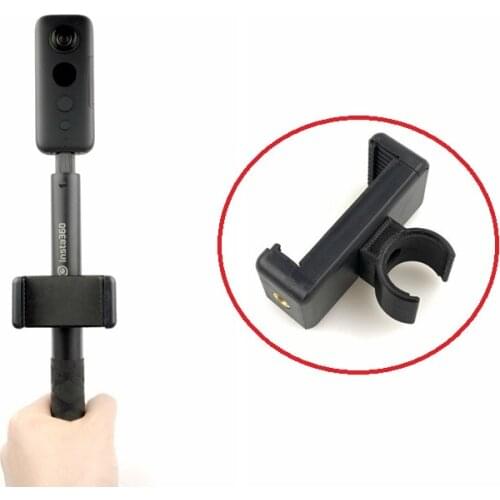 Insta360 One X Bullet Time Selfie Stick Mobile Phone Clip Clamp Fixed Phone Bracket Handheld Panoramic Sports Camera Accessories