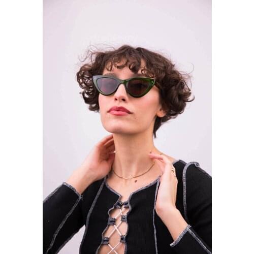 Vintage Different Model Cat Eye Classic Green Brown Sunglasses 2021 New Season Fashion Trend High Quality Ladies Sunglasses