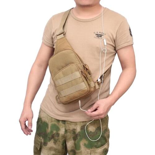 Tactical Molle Chest Bag Military Shoulder Bags Daypack Travel Trekking Fishing Camping Hiking Hunting Outdoor Sports Backpack