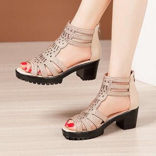 32-43 Fashion Crystal Ladies Summer Shoes For Girlfriend Dresses Women Wedge Sandals High Heel Woman 2021 Female Platform Sandal