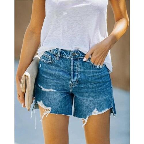 2021 womens fashion brand retro zipper-style ripped high-waisted short jeans punk sexy hot female denim shorts