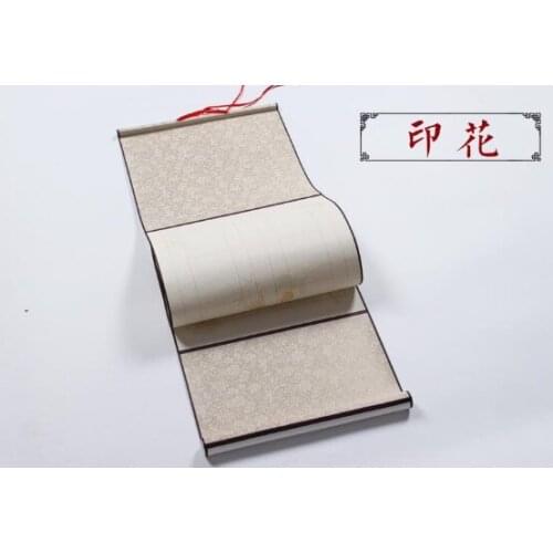 02 Scroll framed scroll antithetical couplet calligraphy works blank medium seven Wu Yan Anhui Xuan