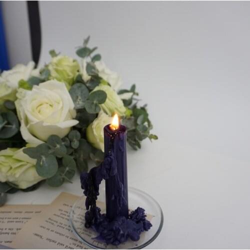 1Pcs DIY Long Pole Cylindrical Candle Mold Handmade Candle Mold Material Making Candle Wax Mold DIY Craft Making Model Craft