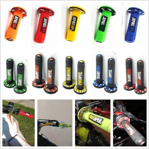10 Colors Option Handle Grip Protaper Motorcycle Protaper Dirt Pit Bike Motocross 7/8" Rubber Gel Hand Grips Brake Hands